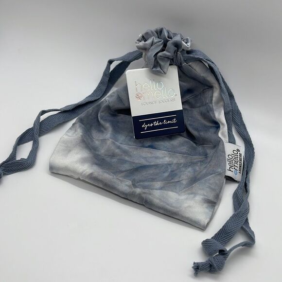 NWT Hello Mello Gray Tie Dye Drawstring Bag - Picture 3 of 4